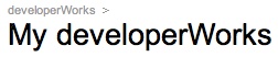 Image:My developerWorks 