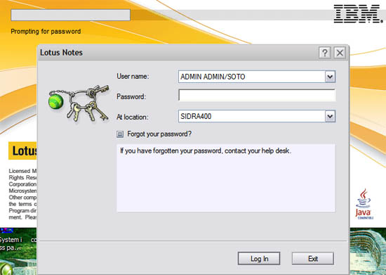 Image:Forgot your password ?? Notes 8.5