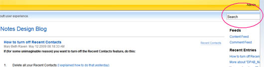 Image:Where is the search button in the IBM blog 8.0.1 ???  Missing ???